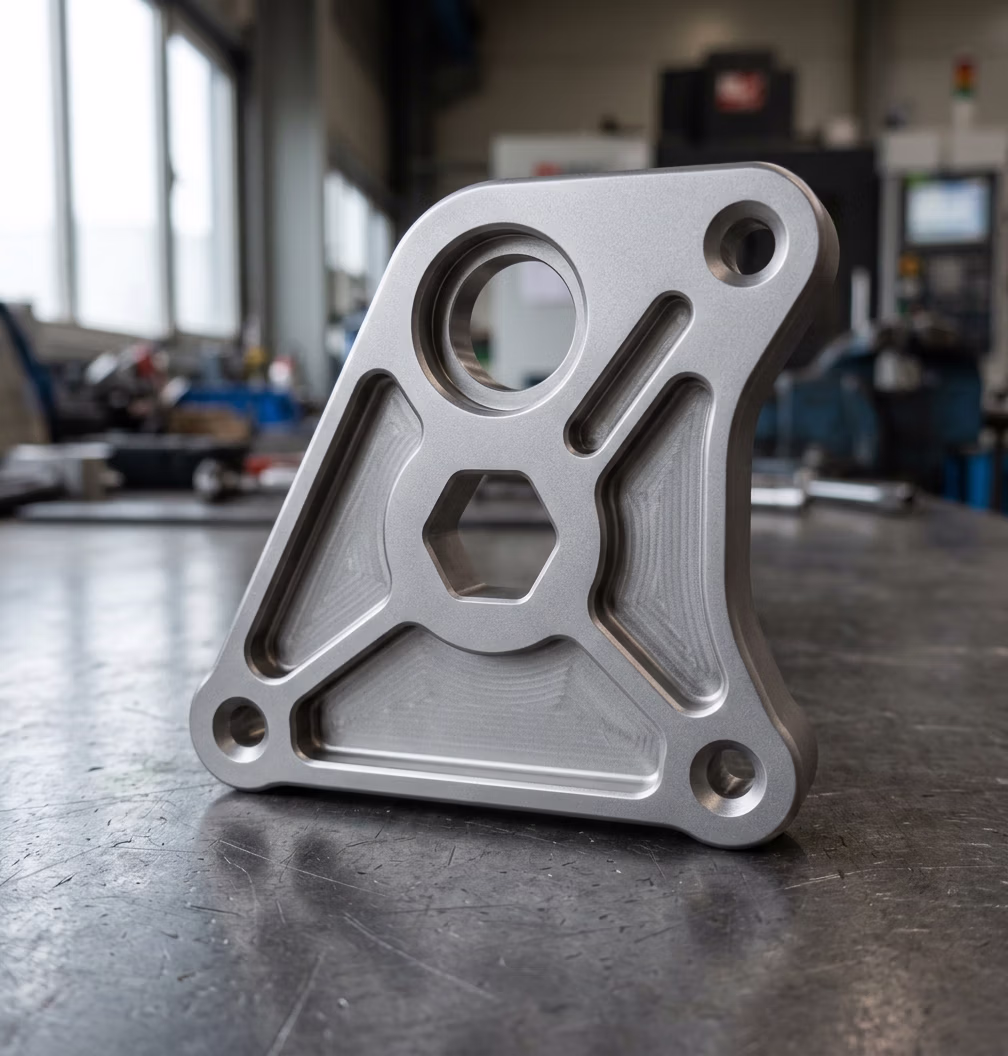 Professionelles Glasperlenstrahlen eines Metallbauteils